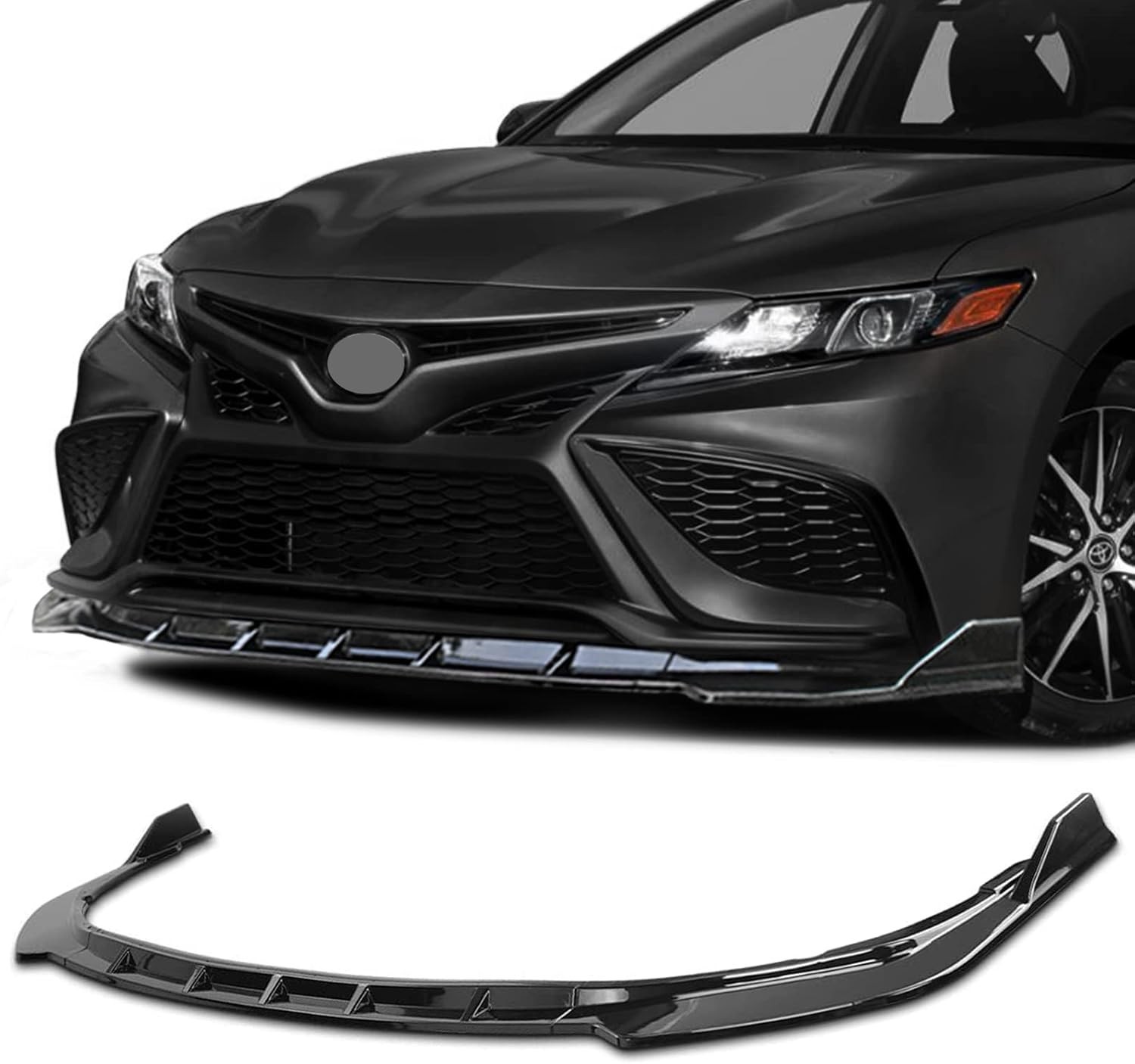 Front Bumper Lip Spoiler Compatible for 2021 2022 2023 Toyota Camry Sport [SE,XS