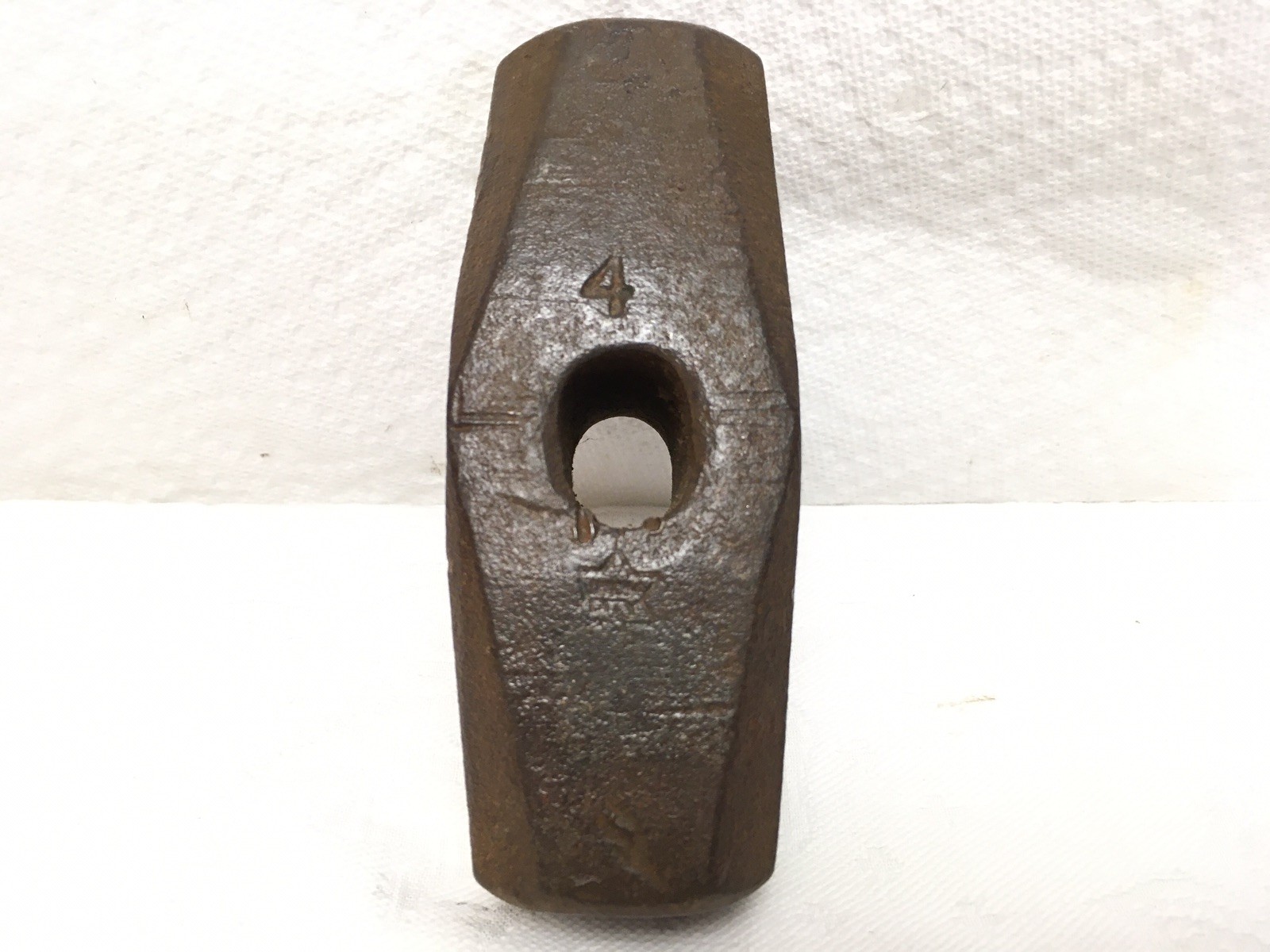Vintage Iron City 4-pound  Double- Face Engineer’s or drilling Hammer Head.