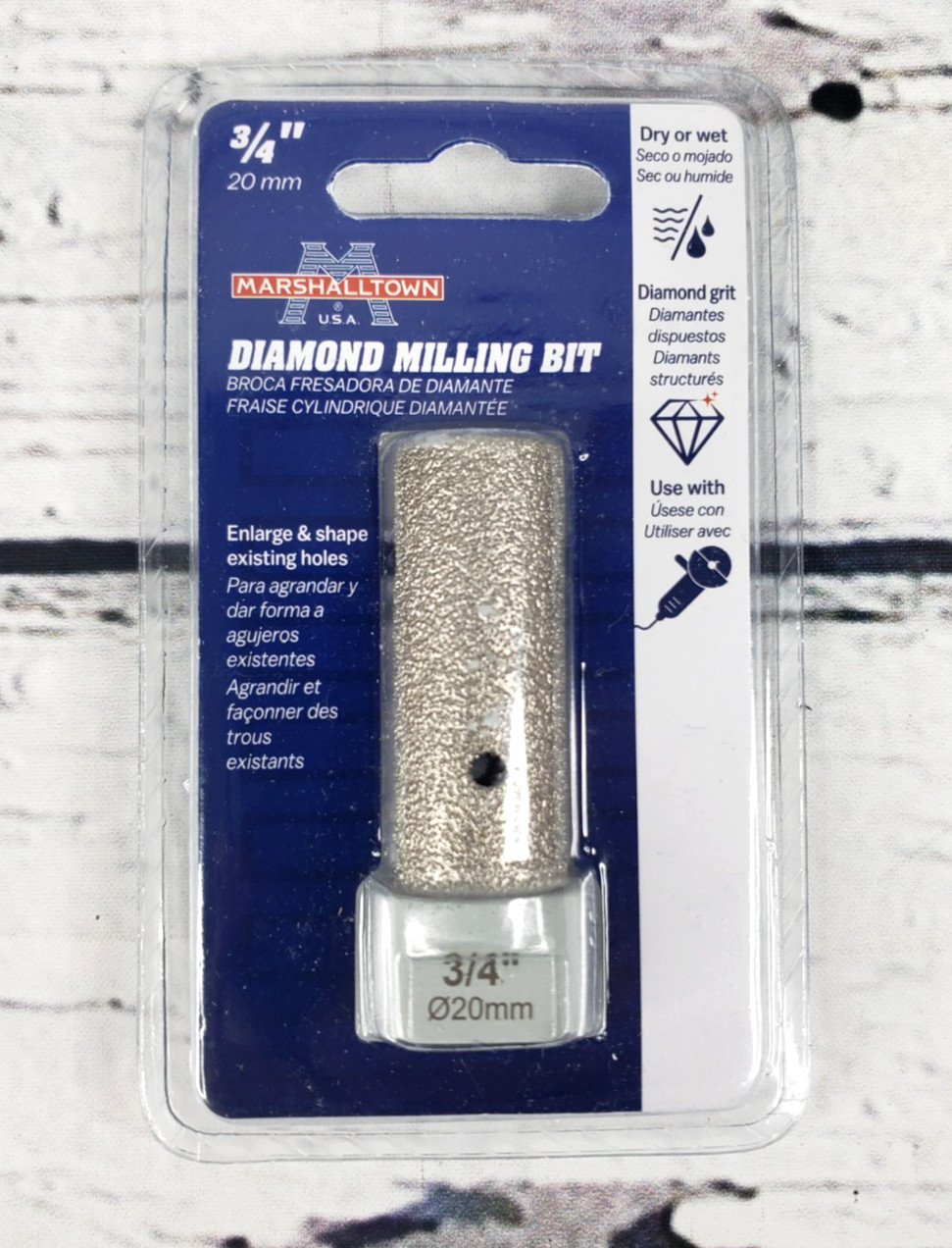 Marshalltown 3/4" Diamond Milling Bit Dry or Wet #DTTM34 - Brand New