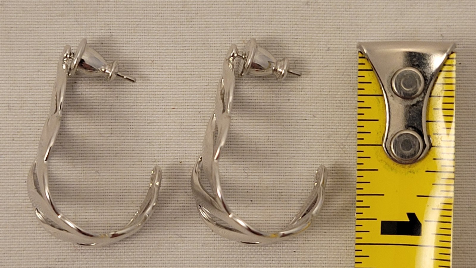 Monet Silver Tone Post Earrings