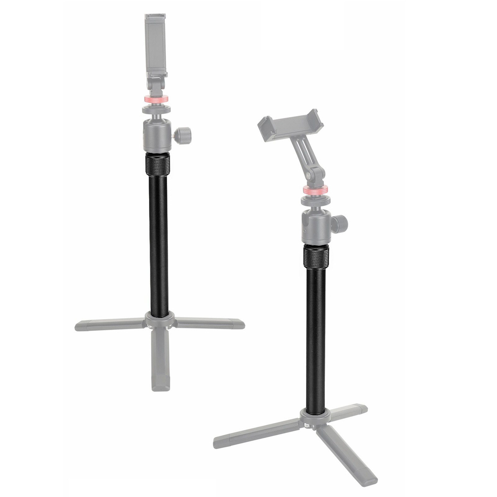 35cm Rod Tripod 2-section Extension Camera Pole Stick 1/4'' Thread Stabilizer