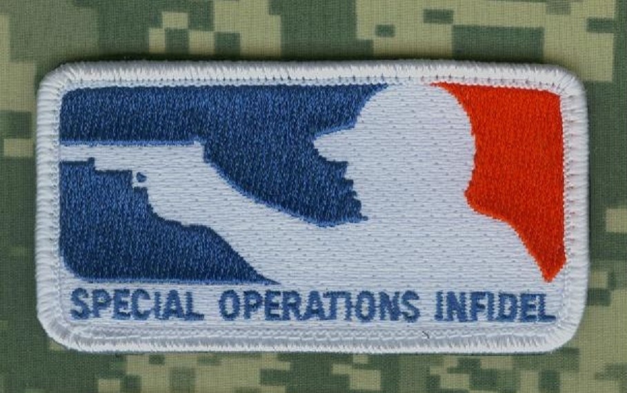 ELITE PROFESSIONAL NINJA NETWORK hook/loop INSIGNIA: INFIDEL SP OPS British UK