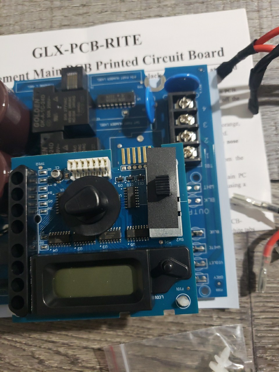 GLX-PCB-RITE Main Circuit Board & GLX-PCB-DSP Display Board Compatible with...