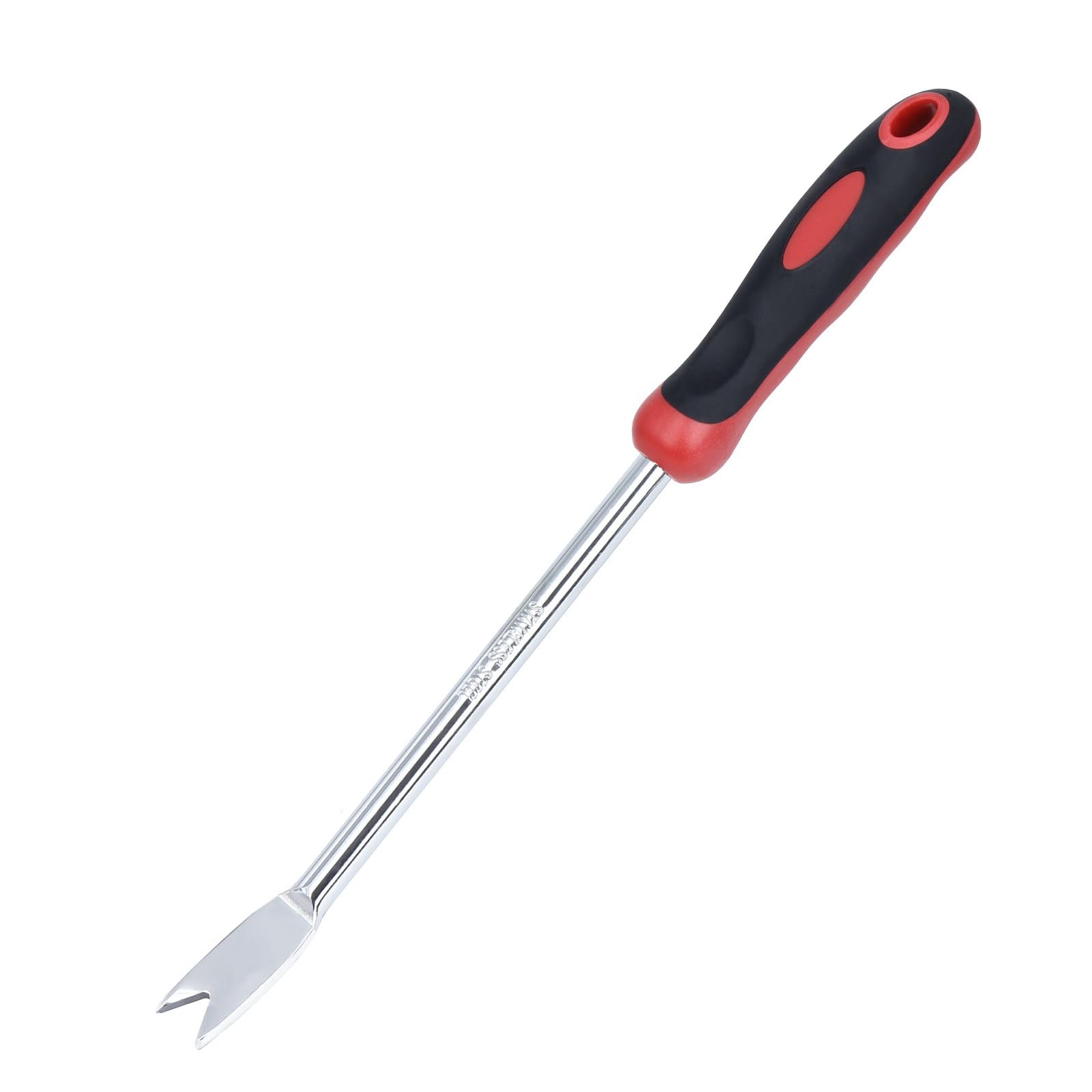 KLDOLLAR Weed Puller Tool, Dandelion Weeder Tool with Soft Handle, Red