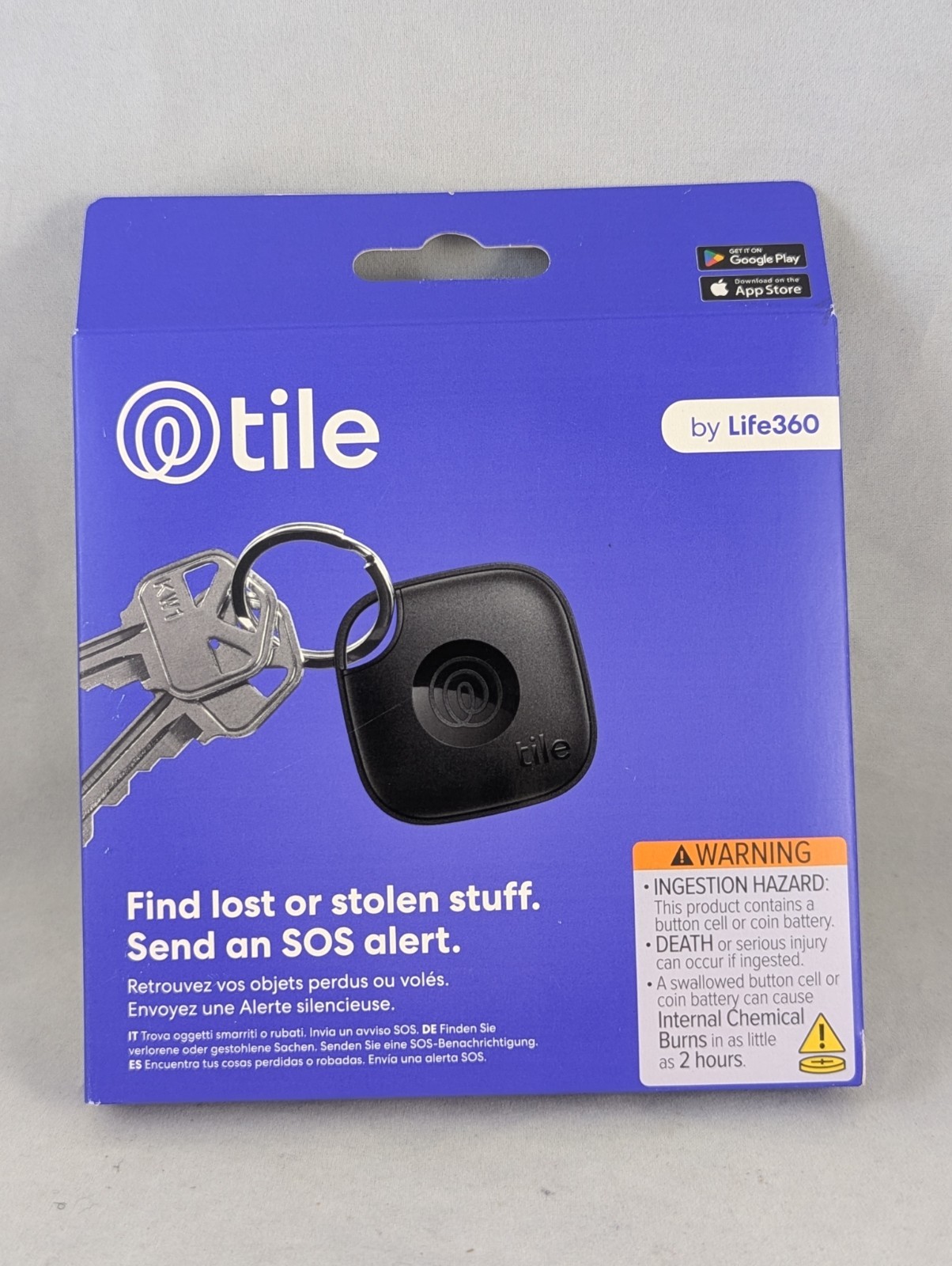 TILE By Life 360 Find Lost Or Stolen Stuff  IOS/Android Compatible SOS Alert NEW