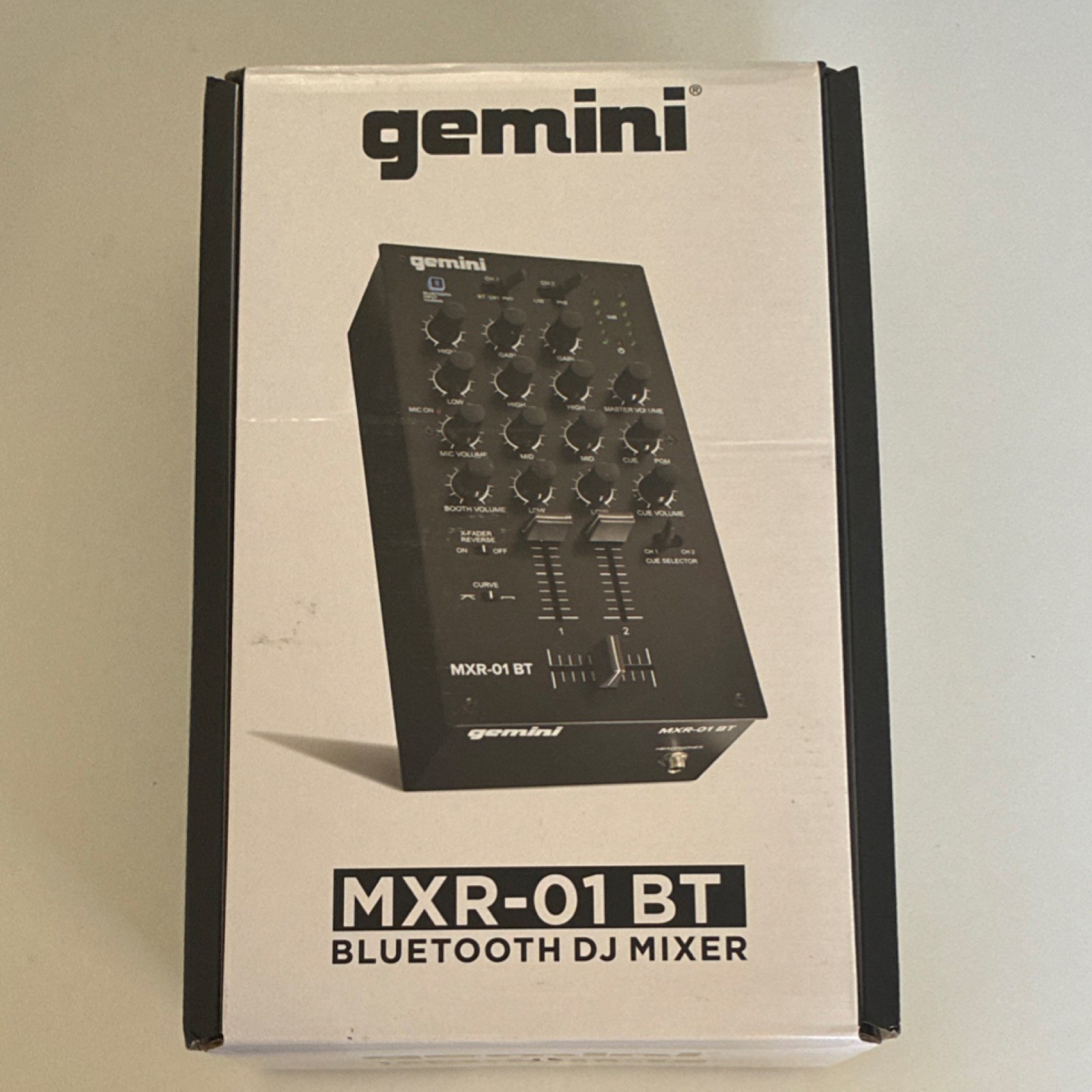 Gemini MXR-01BT Bluetooth DJ Mixer Black Tabletop Model MXR-01BT MPN MXR-01BT