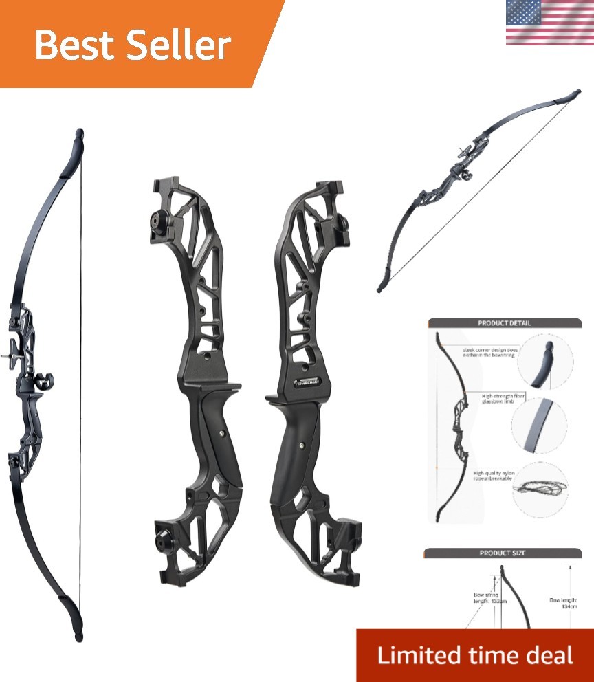 Lightweight 28-Inch Takedown Recurve Bow - Complete Archery Set for Right Hand