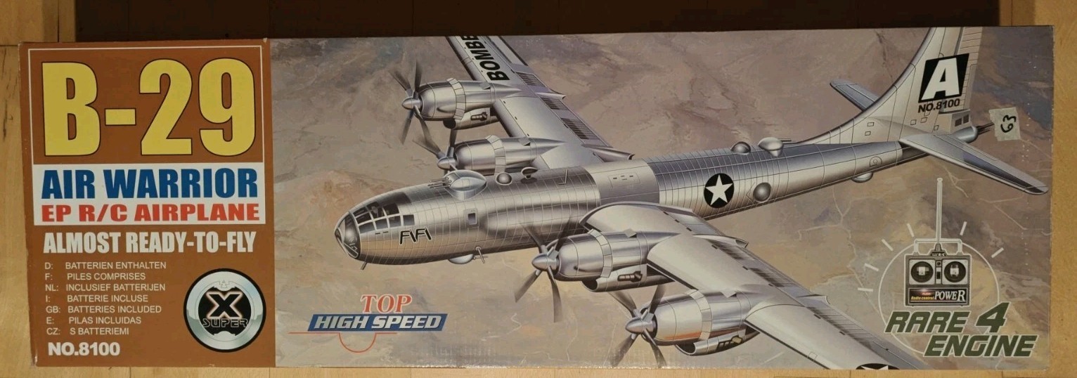 New Cedar Hobbies / Graupner B29 B-29 Air Warrior RC Remote Control Airplane