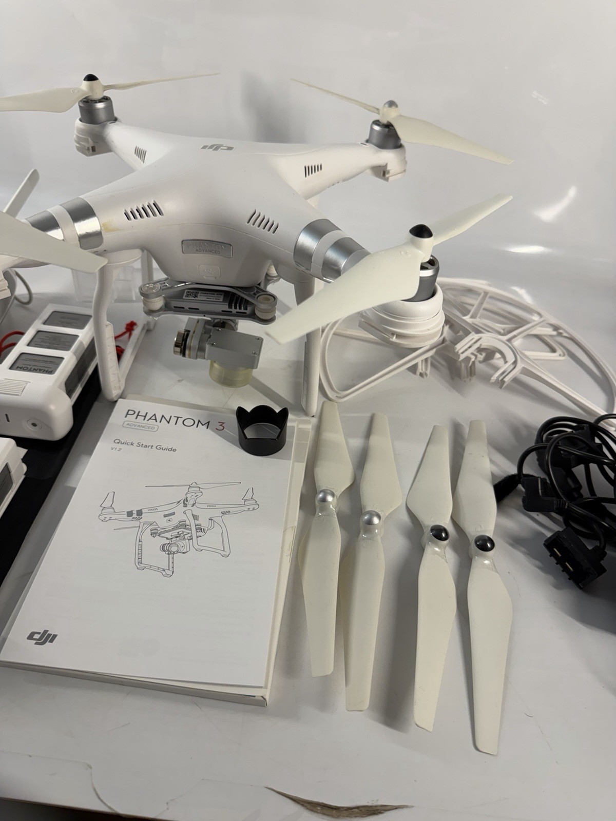 DJI Phantom 3 Advanced Drone Bundle -2.7k HD Camera, Extra Batteries/Accessories