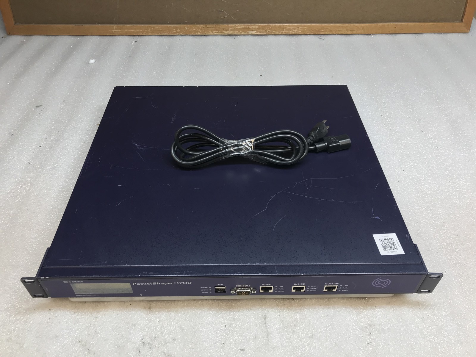 Blue Coat Packeteer PacketShaper 1700 WAN Traffic Shaper 1U
