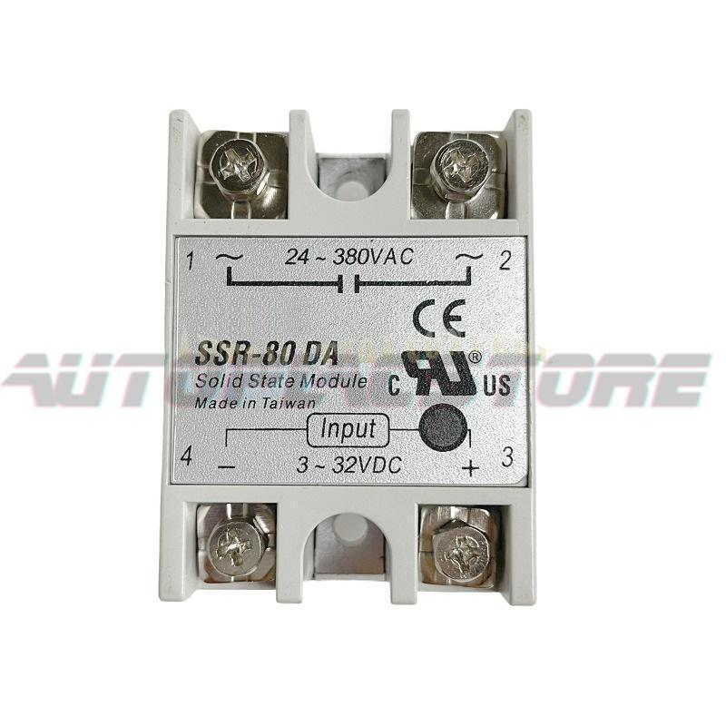 For FOTEK SSR-80DA DC-AC 80A Solid State Relay Input 3-32VDC Output 24-380VAC~