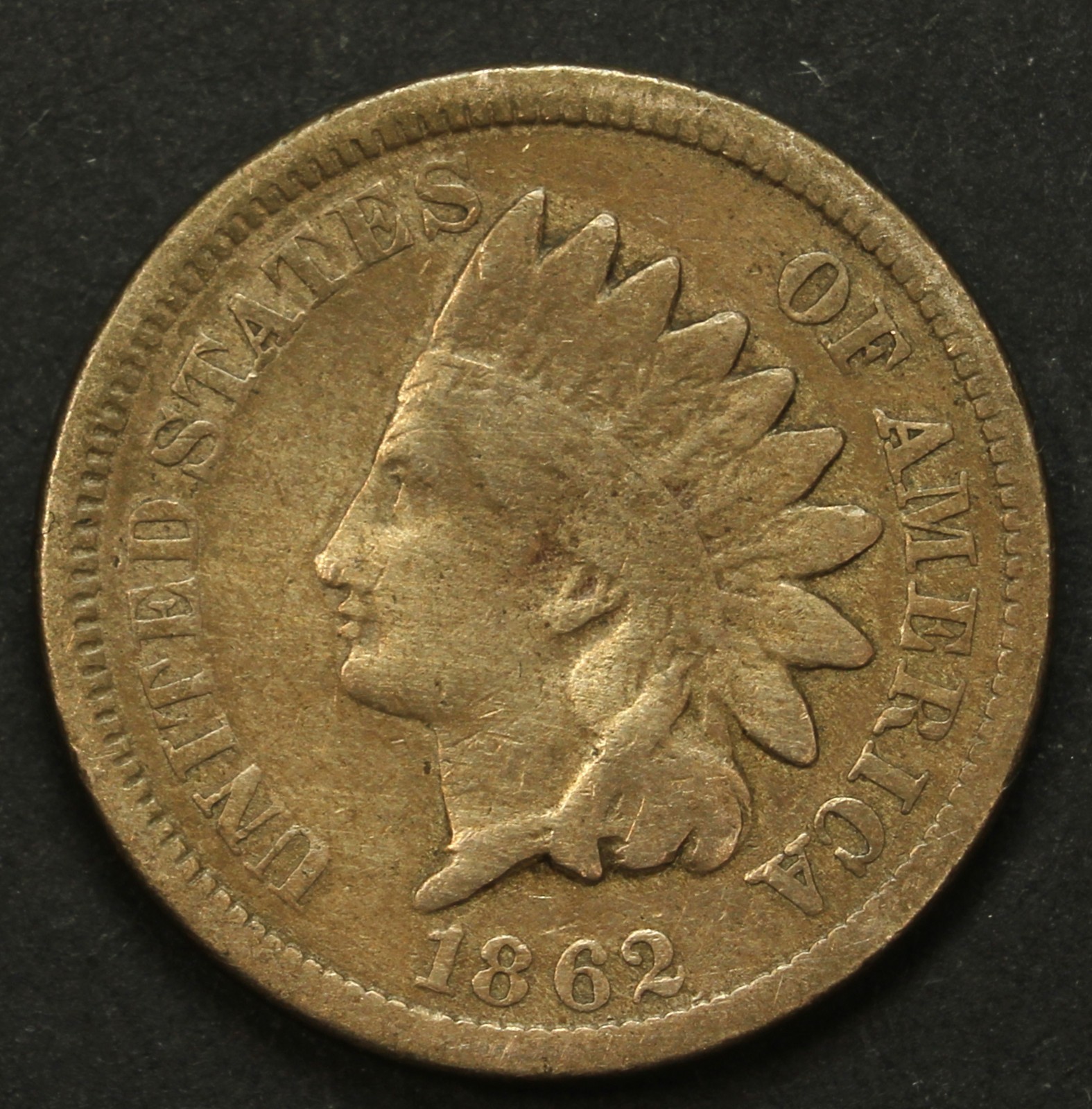 1862 1C Indian Cent- Choice Fine -SMH833