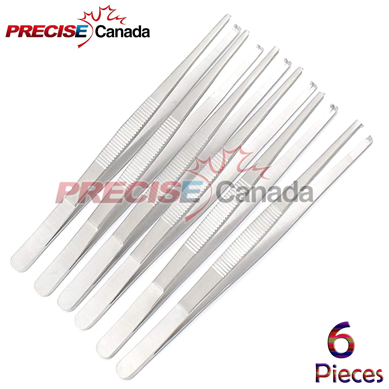 6 Pcs Thumb Kocher Tissue Forceps 5.5" 1x2t Surgical