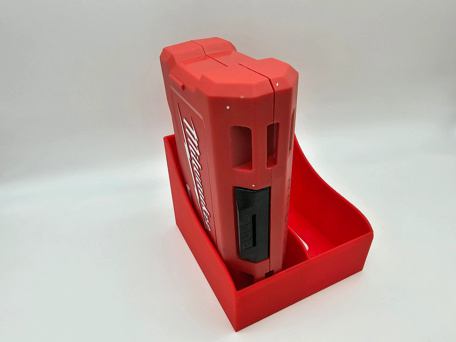 Bit Box Wall Mount Compatible with Milwaukee Packout - Holds Two Drill Bit Boxes