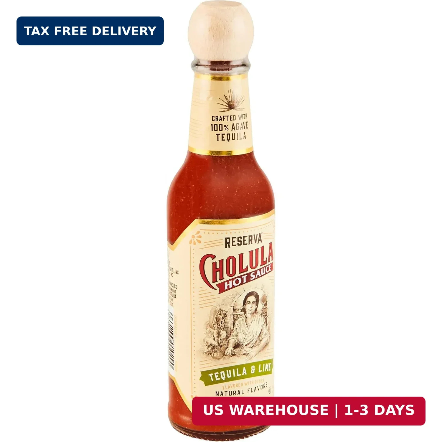 Cholula Tequila & Lime Reserva Hot Sauce (Crafted with 100% Agave Tequila), 5 fl