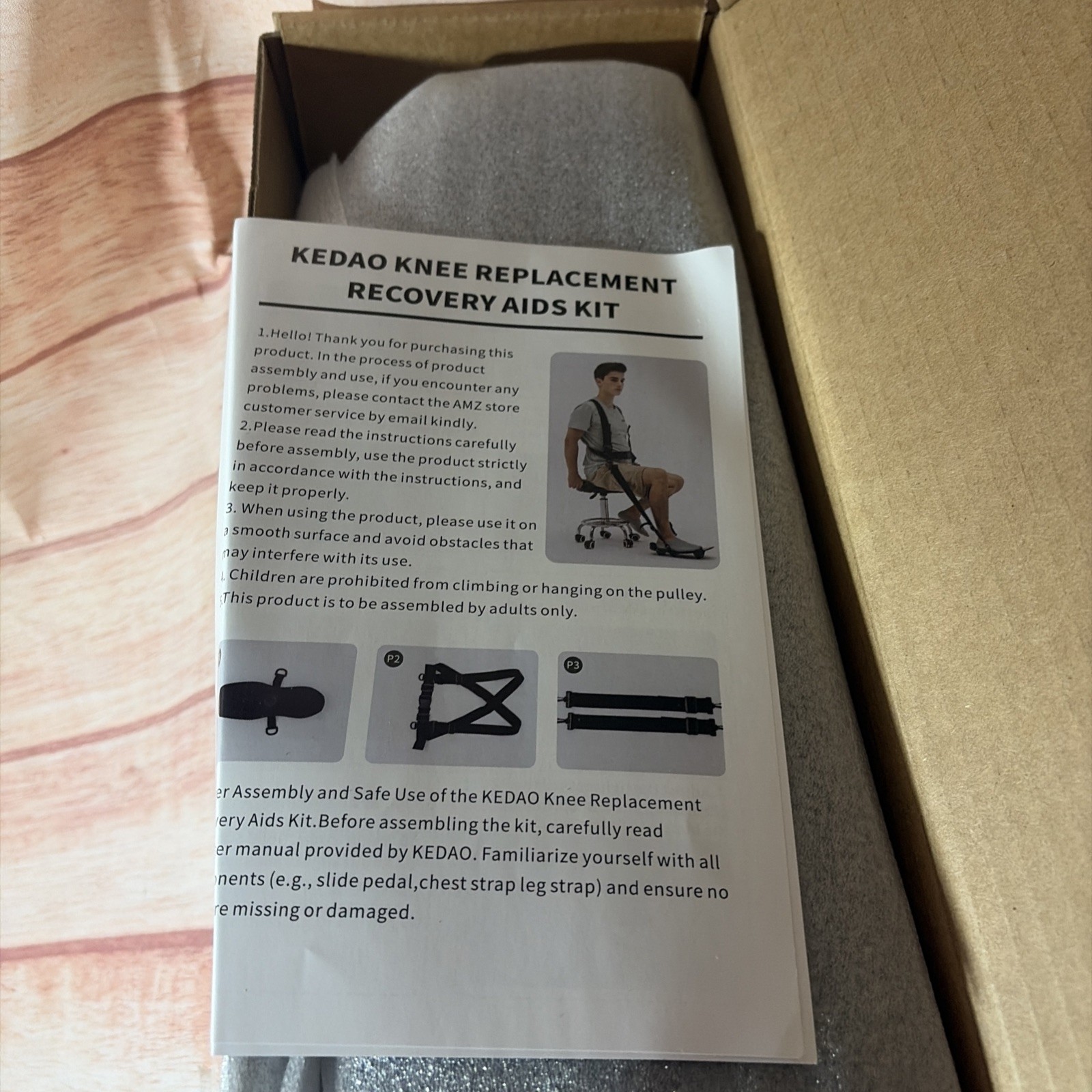 Kedao Knee Replacement Kit-Your Complete Kit For Rapid Recovery.  open box