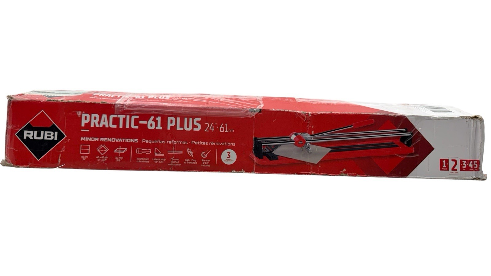 Rubi Practic 61 Plus-24 in. Tile Cutter with Tungsten Carbide Blade Used