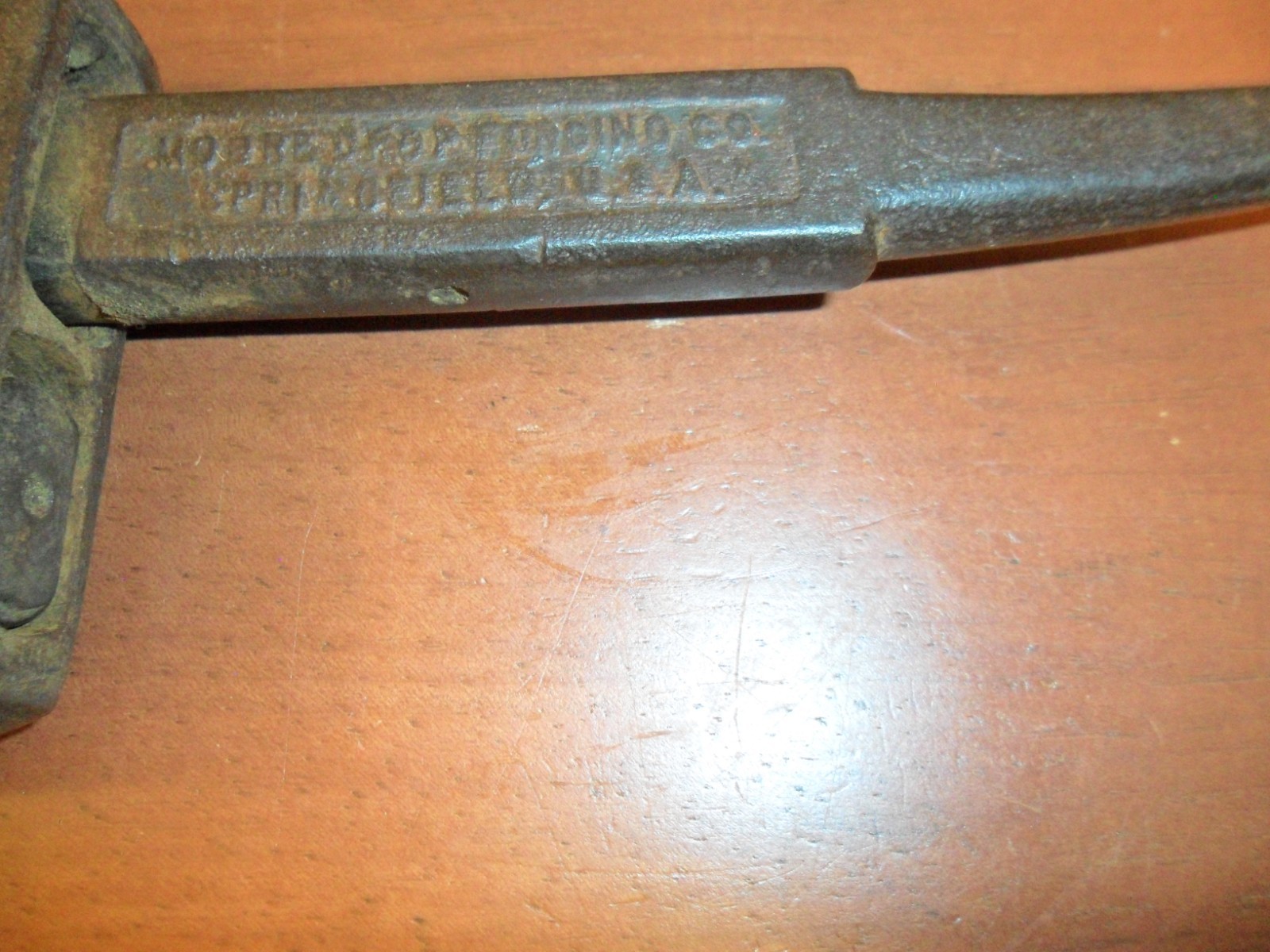 Vintage 12" MOORE DROP FORGING Pipe Monkey Wrench, Springfield, Massachusetts