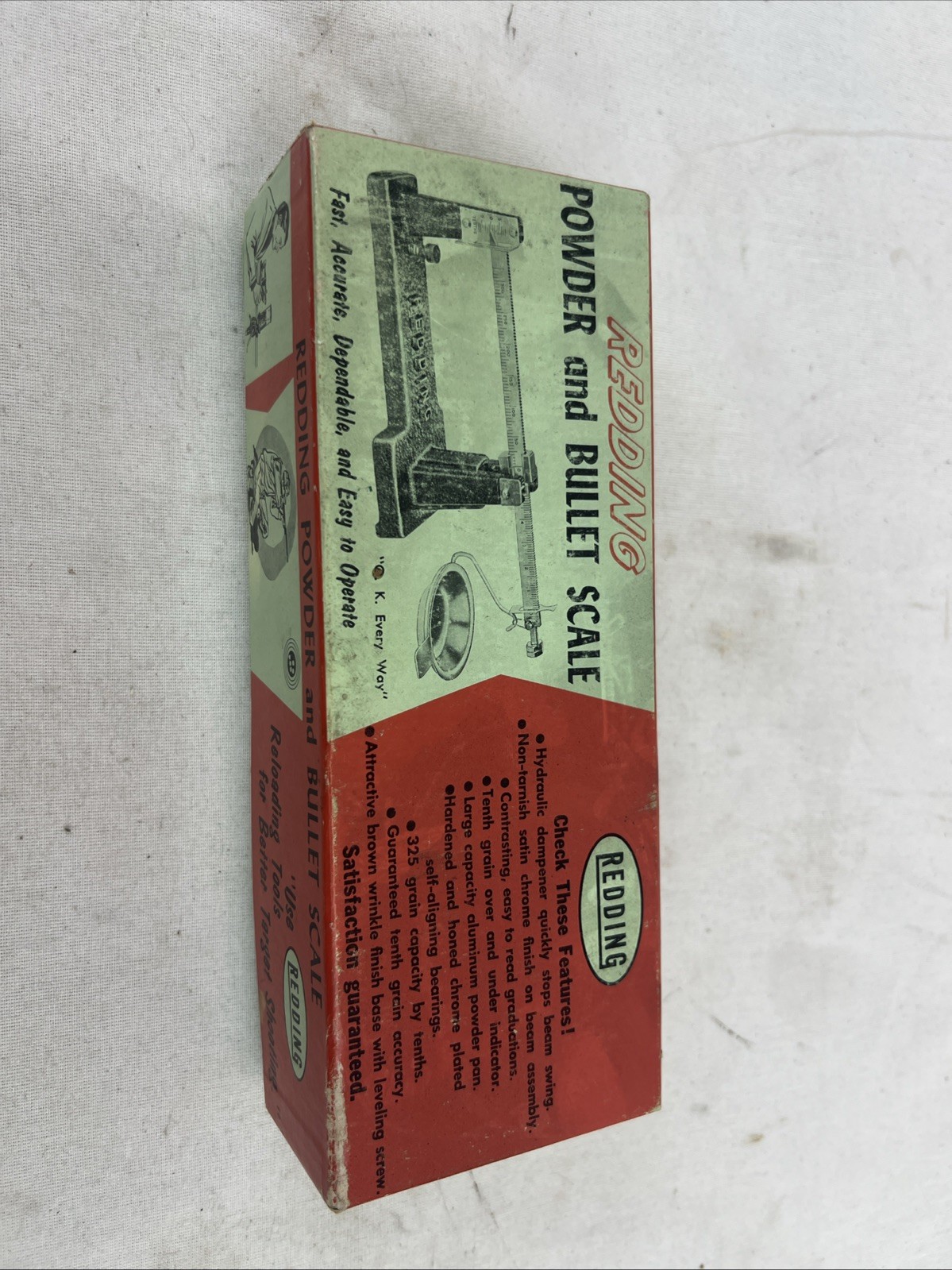 Vintage/Collectible: Redding Powder and Bullet Scale w/Box Reload Equipment