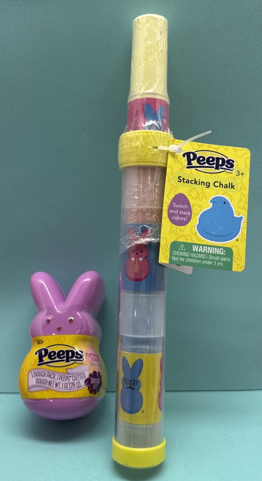 Peeps Dough Pack w/ Cutter Bunny Marshmallow Scent And Peeps Stacking Chalk