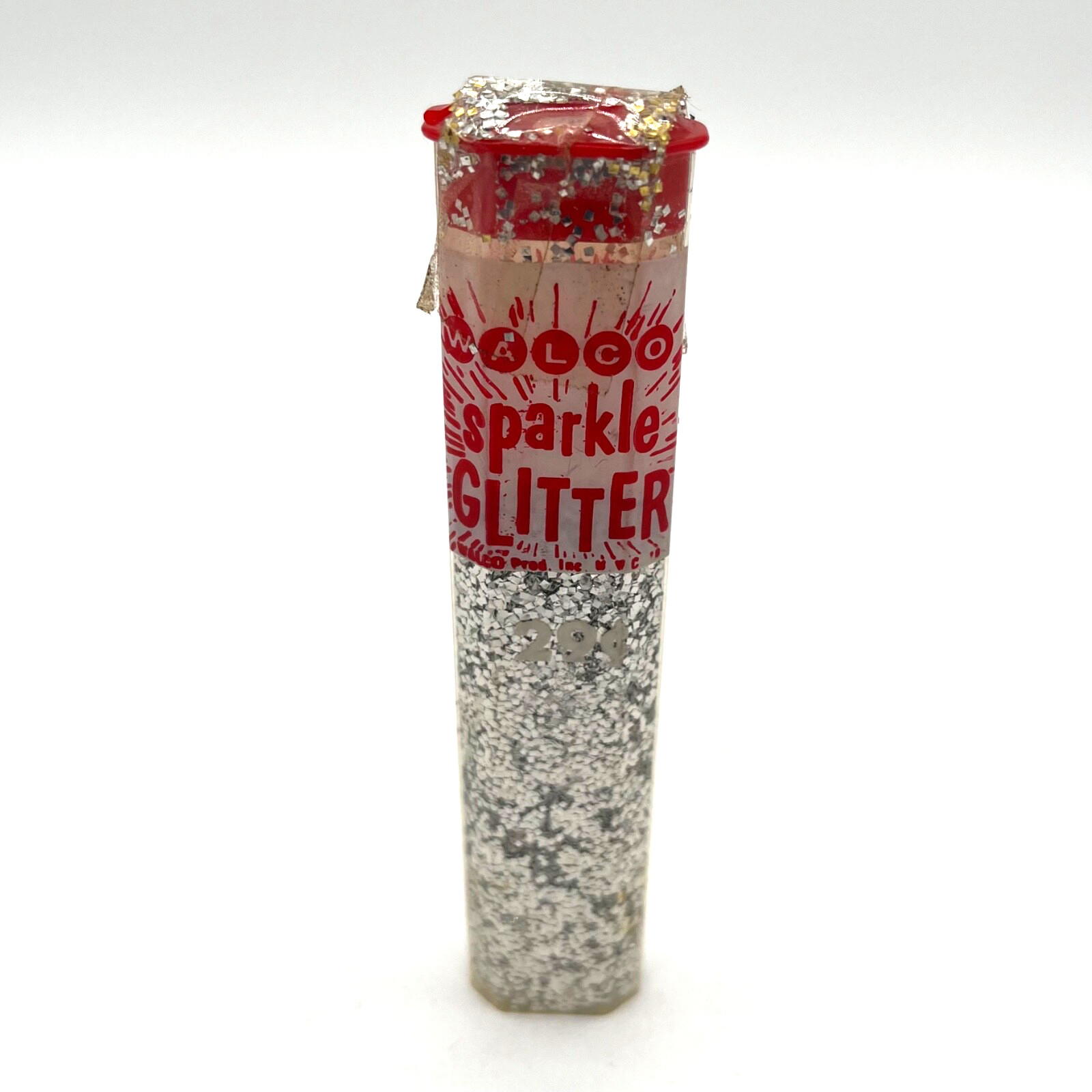 Vintage WALCO Sparkle Glitter Silver Tube No. T625 NYC USA