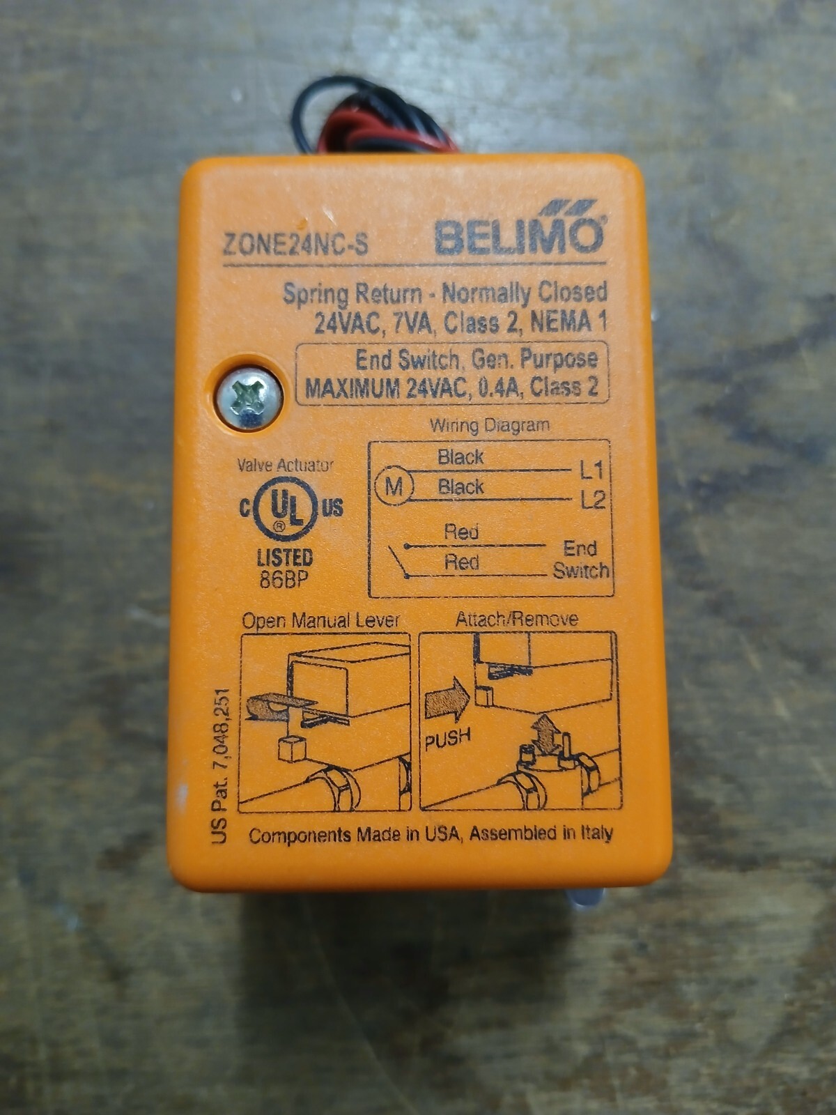 BELIMO ZONE24NC-S Zone Actuator