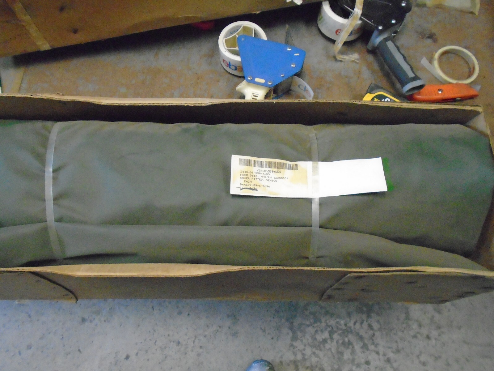 NOS! M880 Cargo Cover P/N: 12255551 NSN: 2540-01-038-4605 M1008 w/ slight Mods.