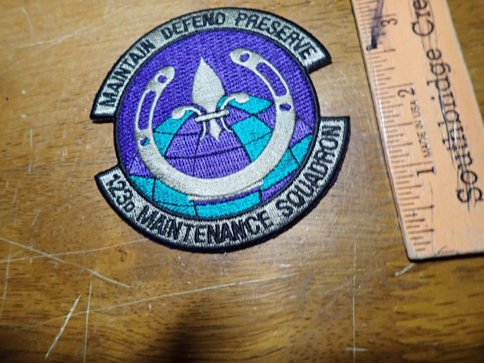 U S AIRFORCE 123RD MAINTENANCE SQUADRON TOM CAT F-16  PATCH BX G#9