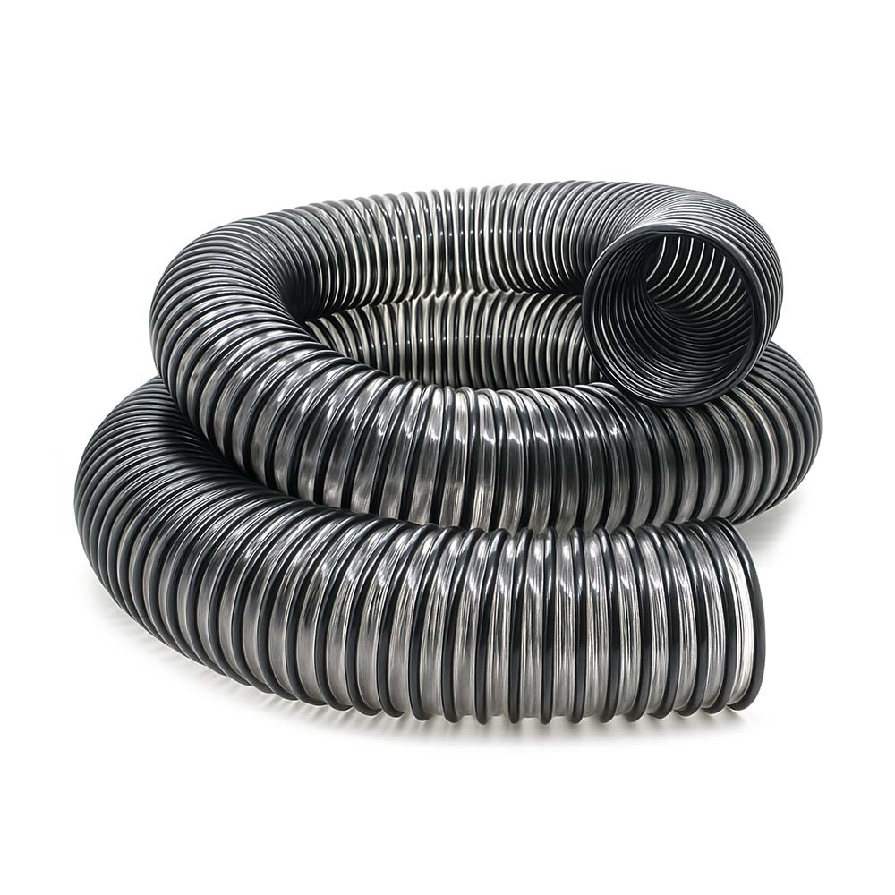 Big Horn 11493 4 Inch x 10 Feet Hose Clear with Black Helix  Replaces Jet JW1034