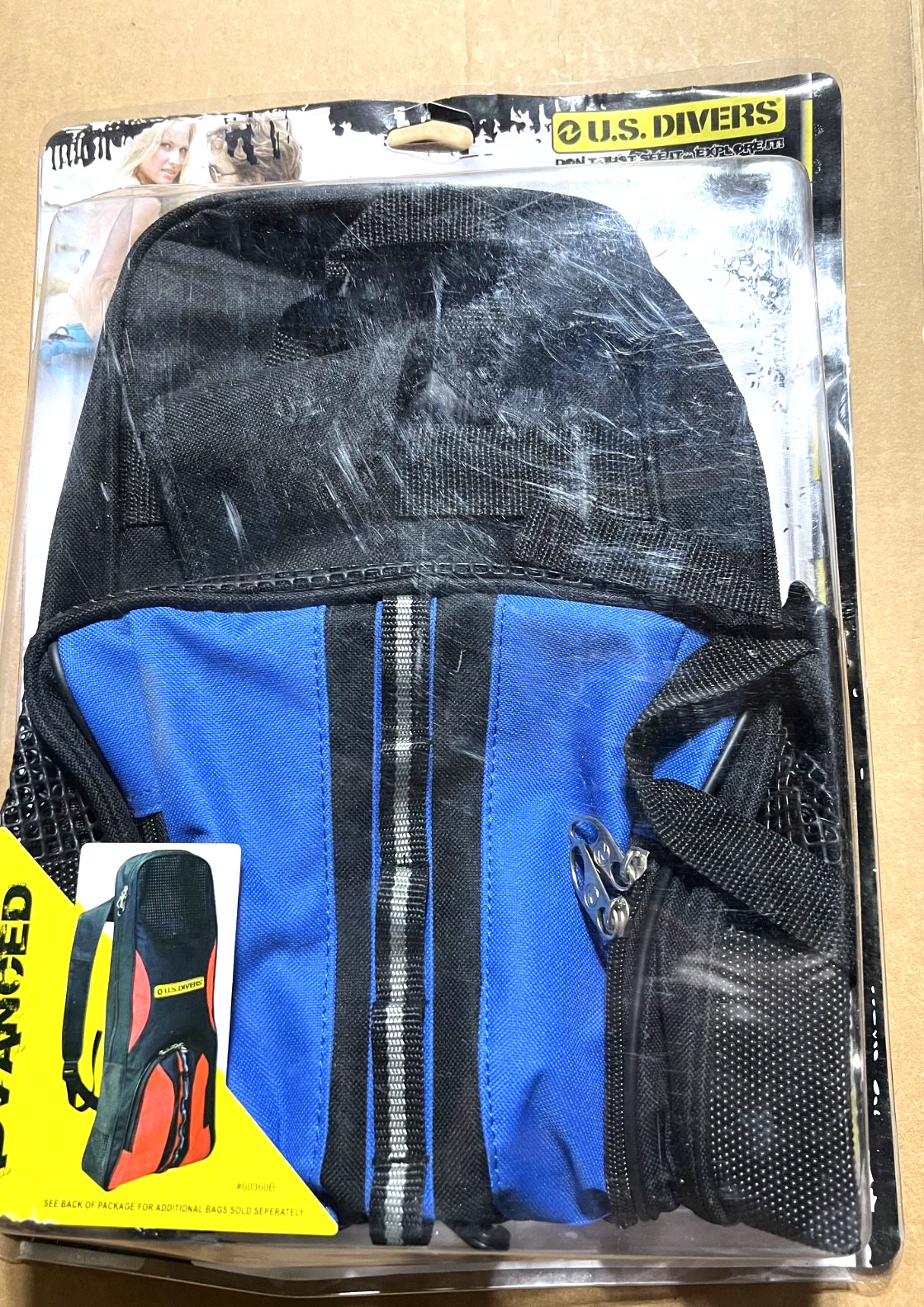 US Divers Bag Blue Heavy Duty Nylon Backpack NEW