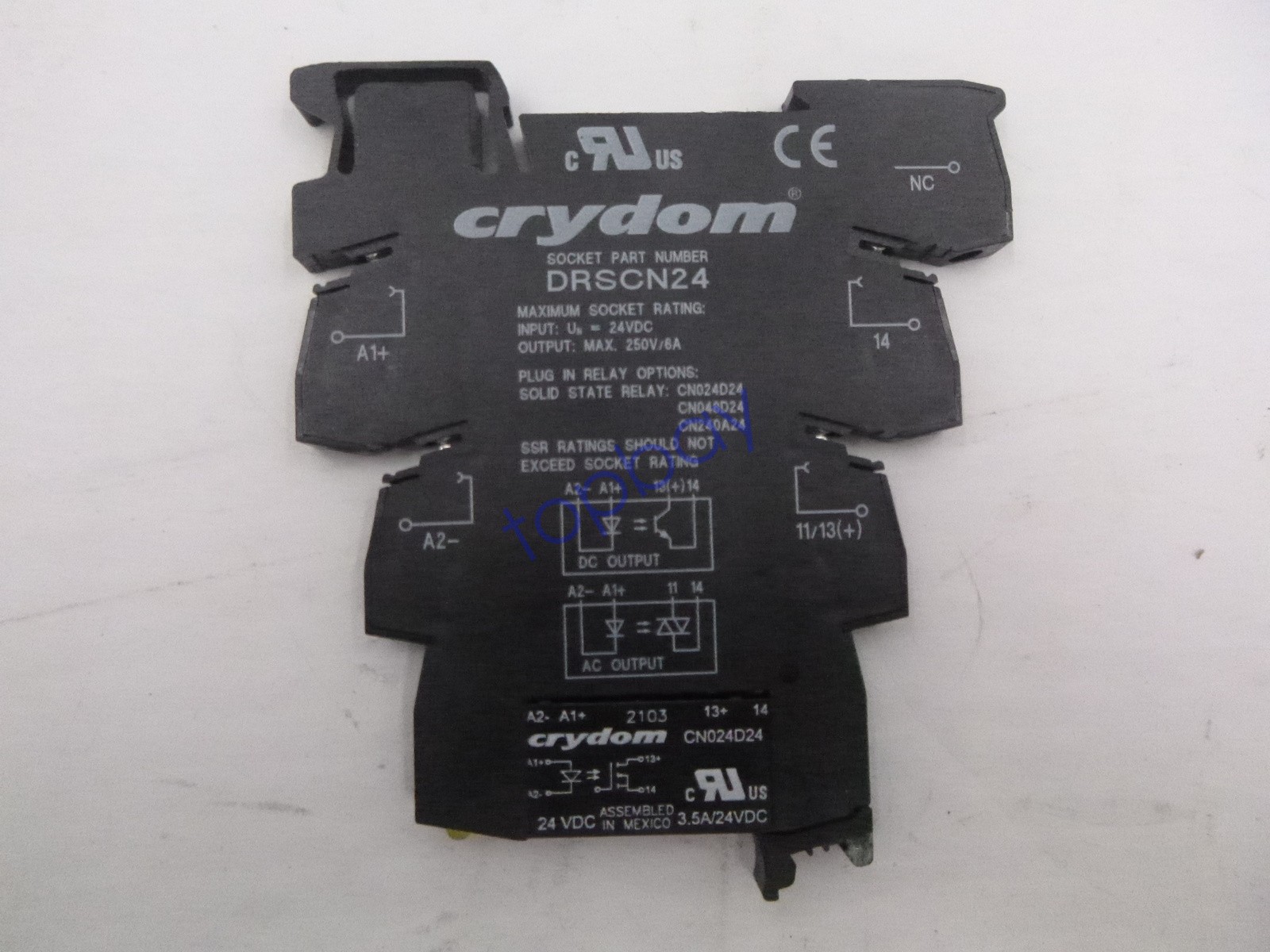 Crydom DRSCN24 Socket & Solid State Relay Socket Module Unit