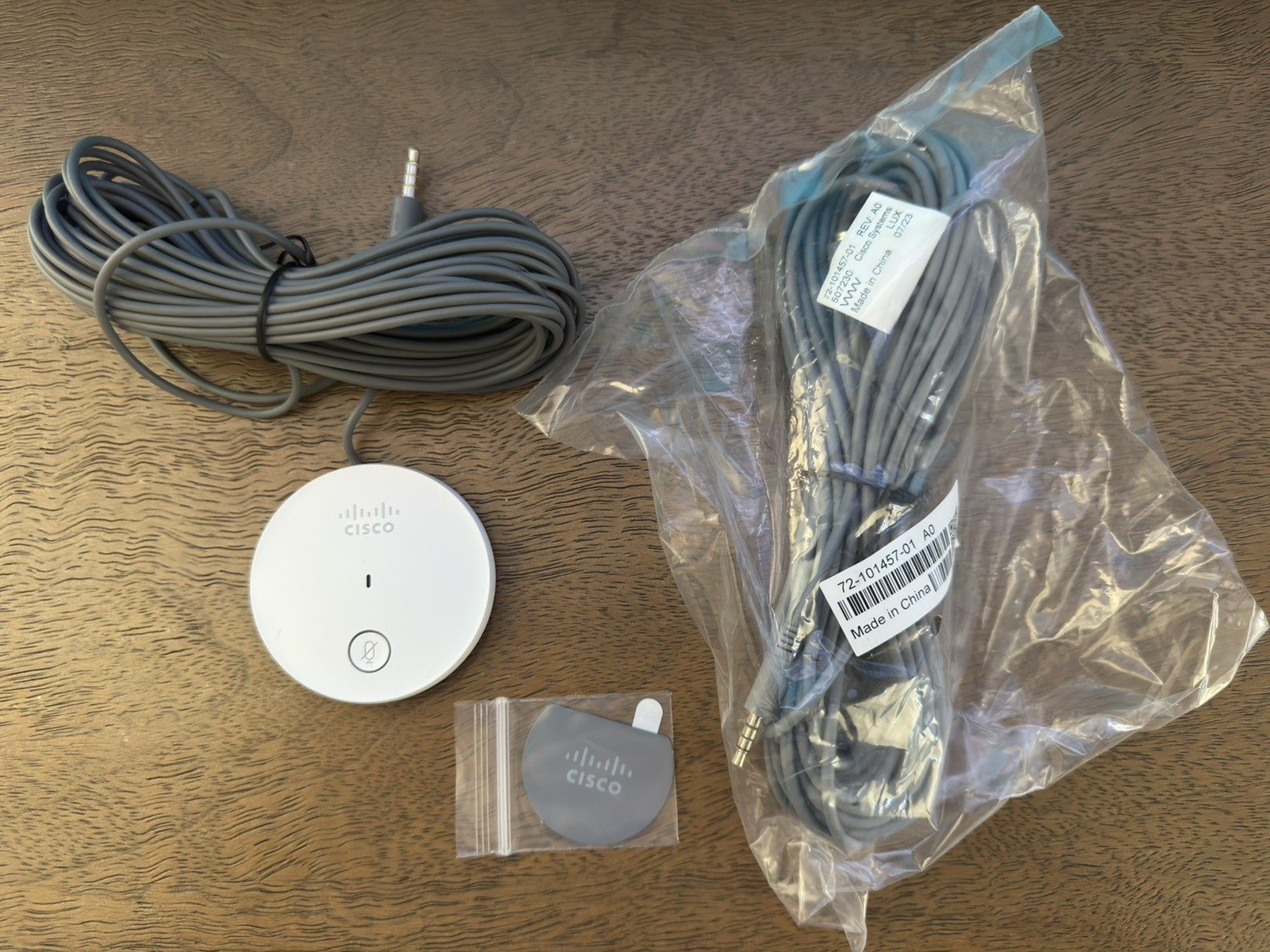 Cisco TTC5-14 Table Microphone with Extension Cable – Genuine OEM – Open Box