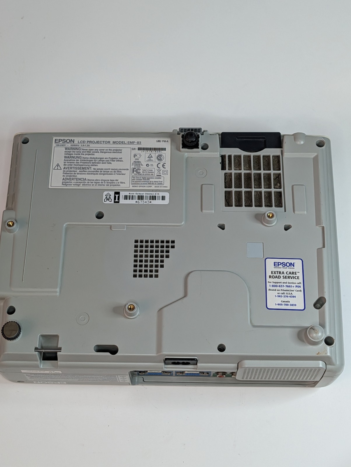 EPSON LCD Projector MODEL-EMP 83