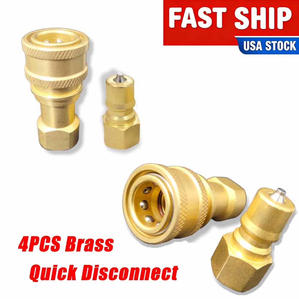 1/4" Brass Quick Disconnect Coupler Set Carpet Cleaning Extractor Wand & Hose