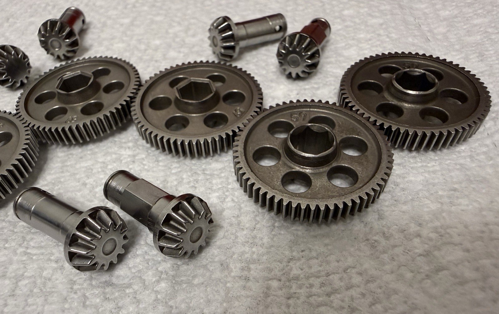 Losi Nascar Grom POLISHED PARTS - Center Driveshaft Gears  (Set Of 3) ⚙️