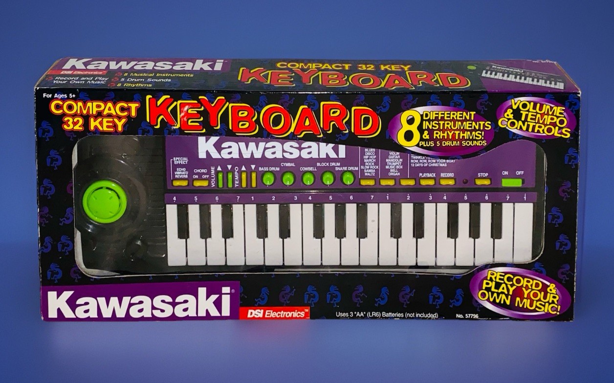 NEW Kawasaki Keyboard 32 Keys + 8 Rhythm Instruments - Recordable - Number 57796