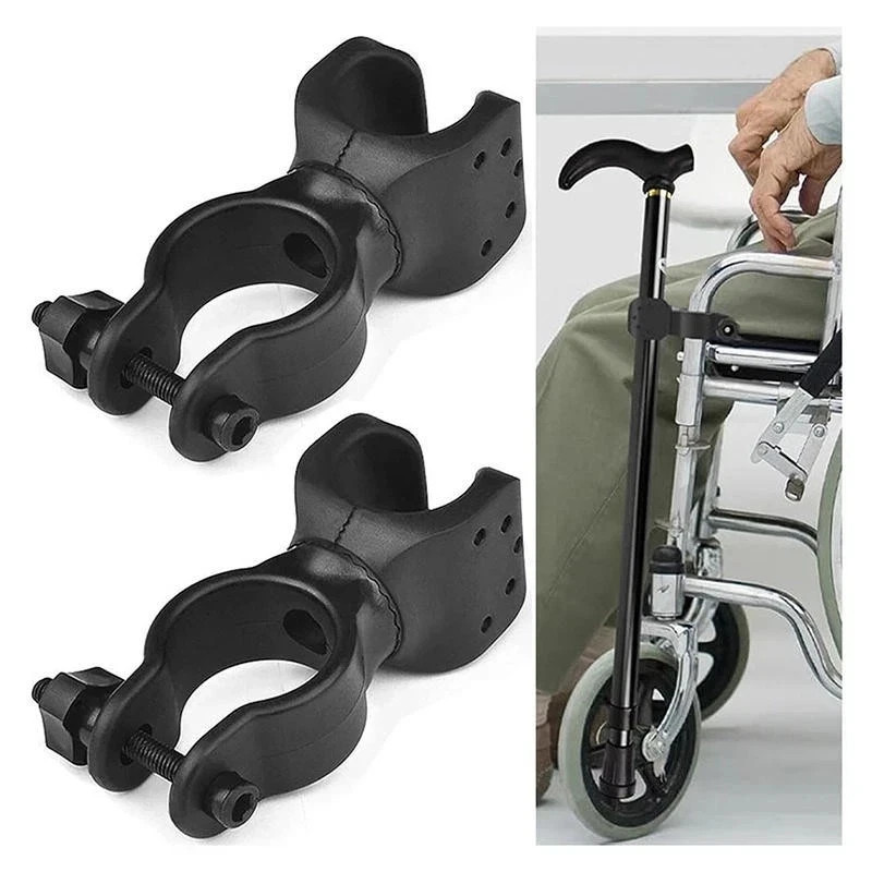 2 Pcs Cane Holder for Walker, Universal Cane Holder Rollator Accessories Stro...