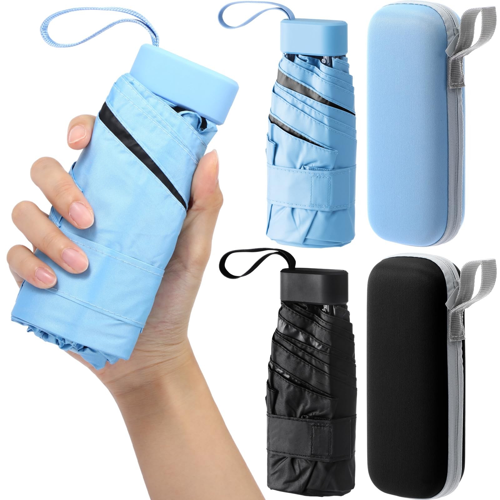 Sunnymove 2 Pack Mini Travel 35.83 x 20.87 inches, black and light blue
