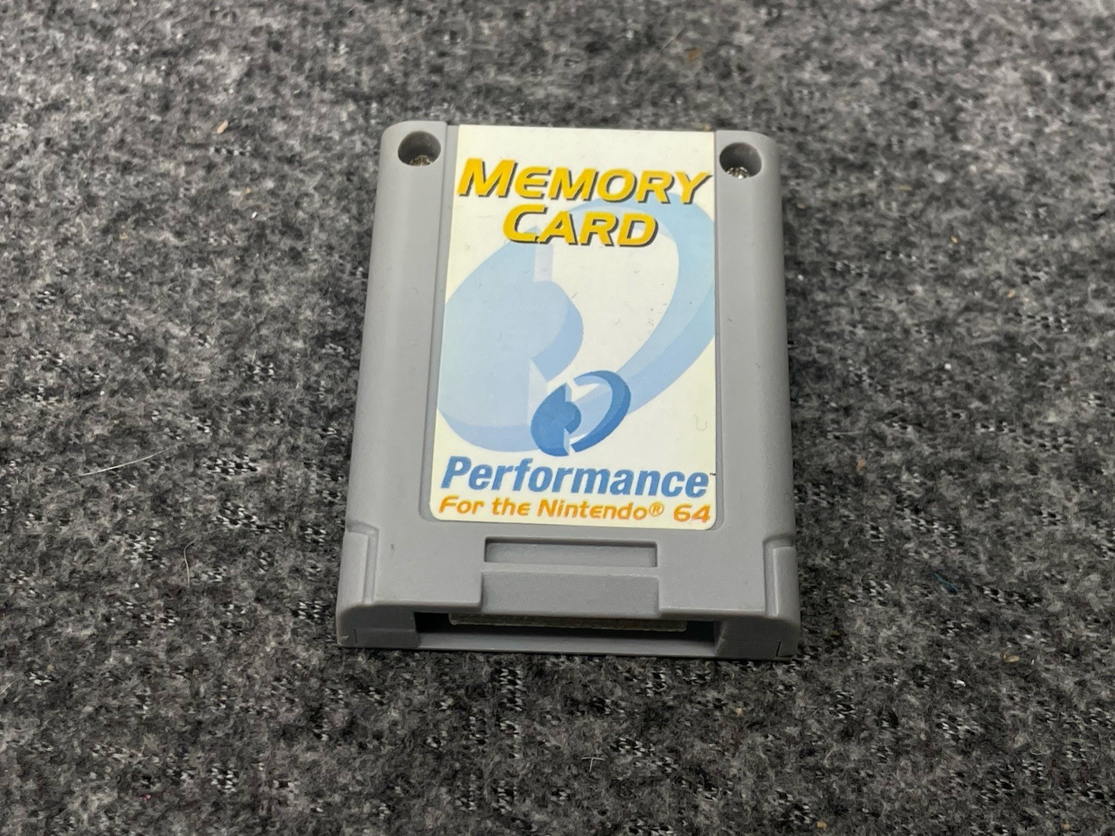 Performance Memory Card For N64 Nintendo 64 Gray - Tested & Working