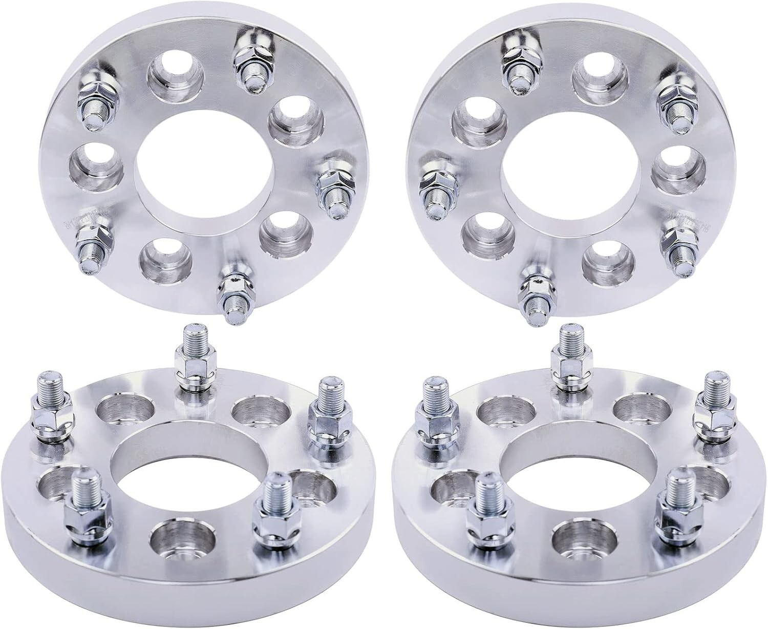 4pc 5x115 to 5x120 Wheel Adapters 1 Inch 14x1.5 Studs for Dodge to 5x120 Wheels