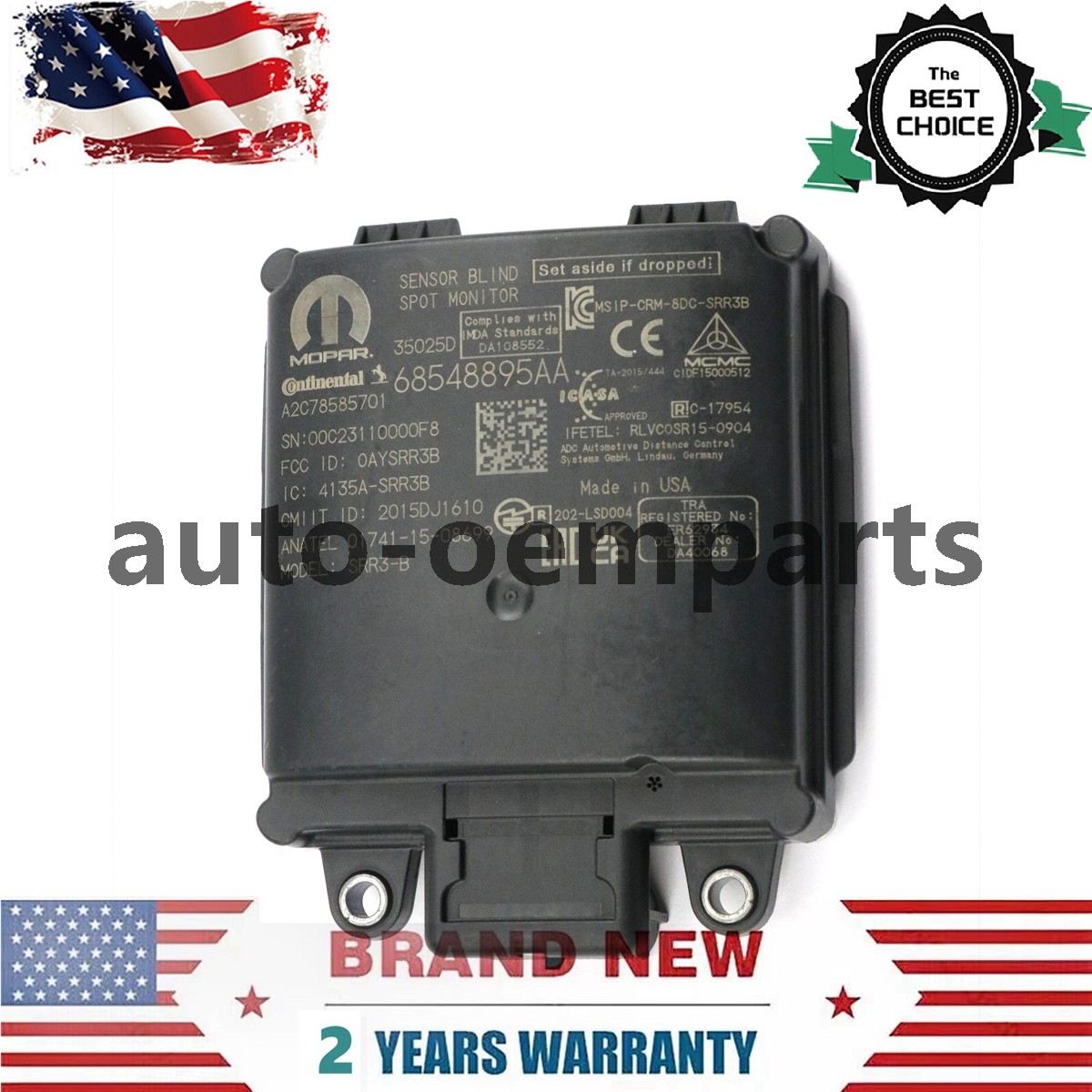 OEM Blind Spot Sensor Distance Detection Module for 2020-23 Dodge Ram 2500 3500