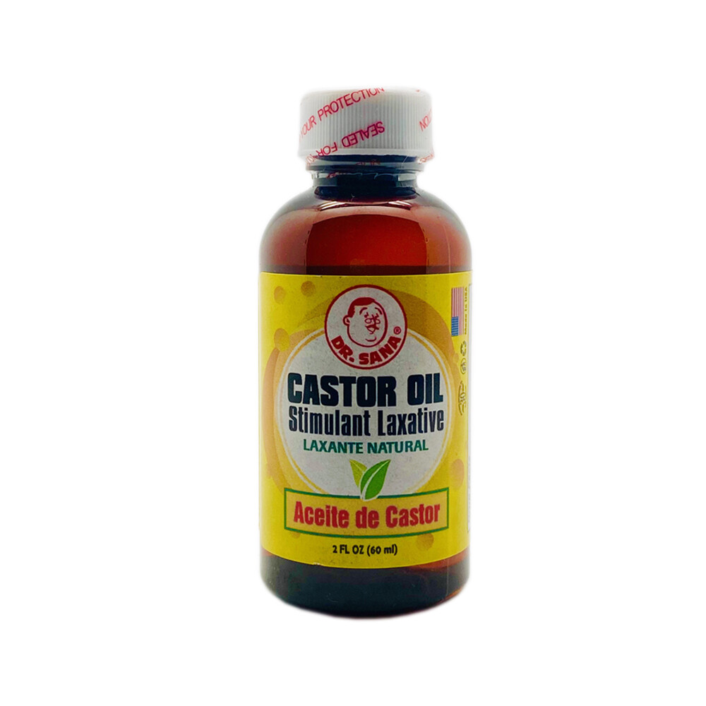 Dr Sana Castor Oil. Natural Stimulant Laxative. Constipation Relief. 2 Fl.Oz