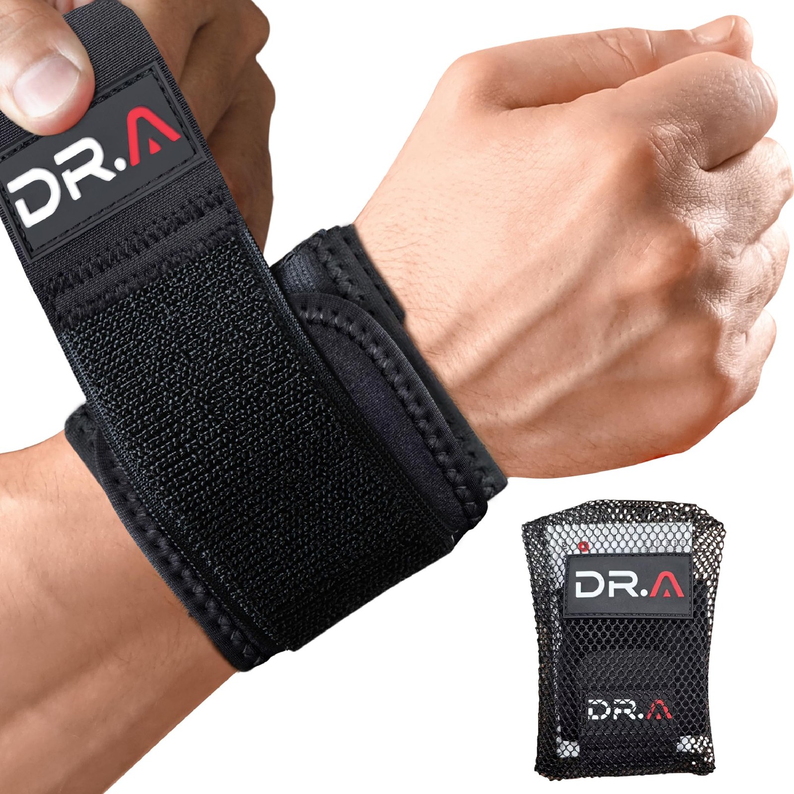 Dr. Arthritis Doctor Developed Wrist Brace, Wraps for Tendonitis, Black