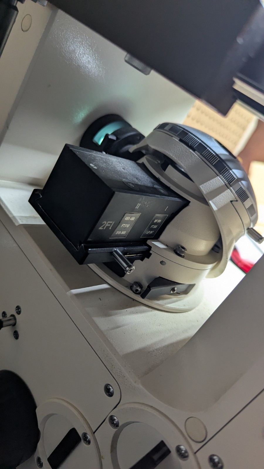 *UNTESTED* Zeiss Axiovert 35 Inverted Fluorescence Microscope With Power Supply