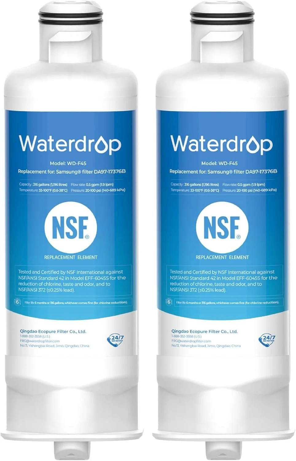 Waterdrop DA97-17376B Replacement for Samsung HAF-QIN/EXP, DA97-08006C,RF28R7201