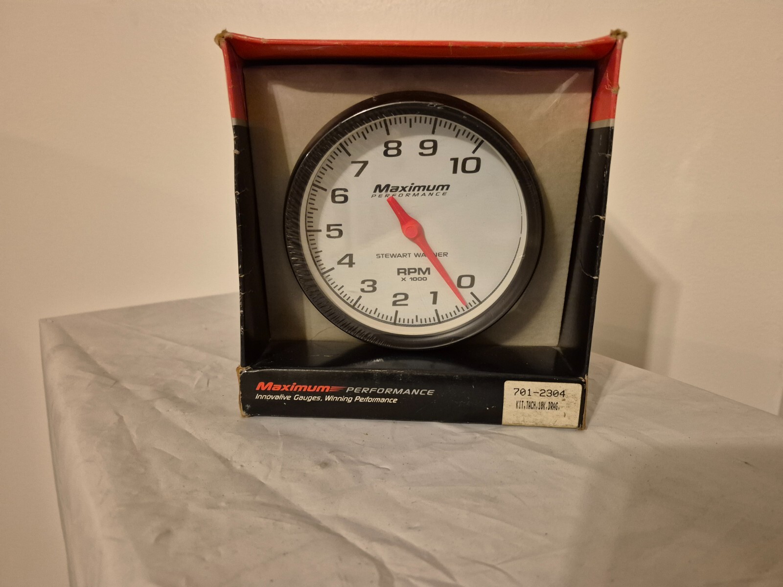 Stewart Warner 114002 Maximum Performance Series Electric Tachometer 10,000 RPMs