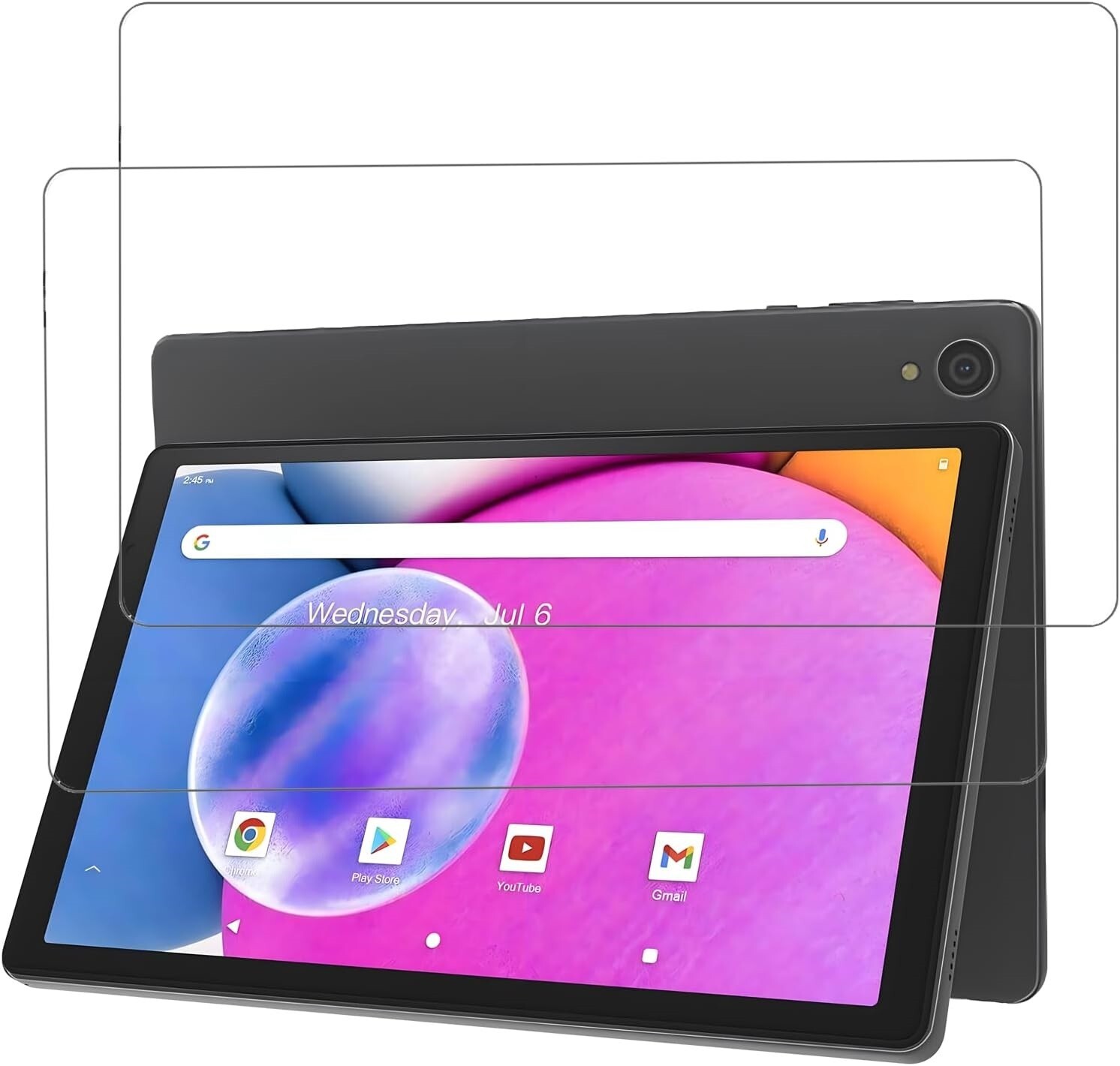 2 PACK Glass Screen Protector for C107 / OC101 / D10A / EP103A 10.1 inch Tablet