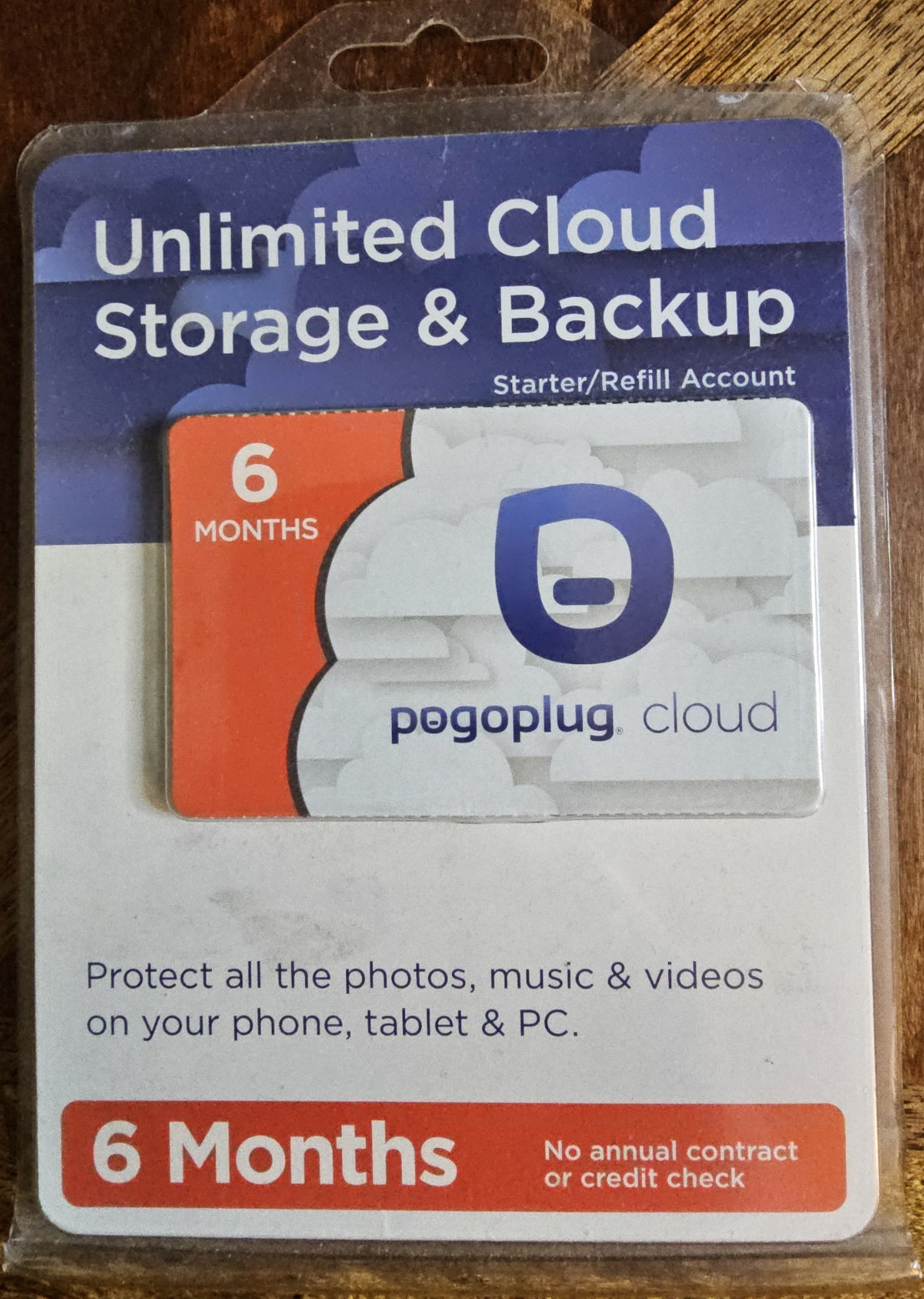 Pogoplug Cloud Unlimited Storage Backup 6 Month Card Sealed Collectible