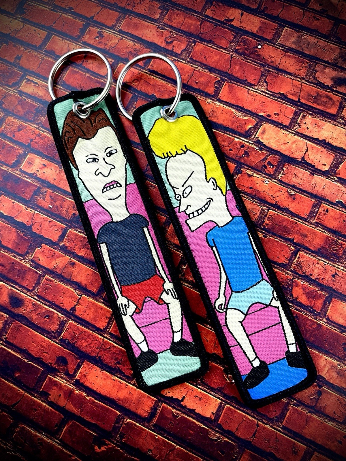1 Piece Double Sided 5 Inch Beavis & Butthead Keychain
