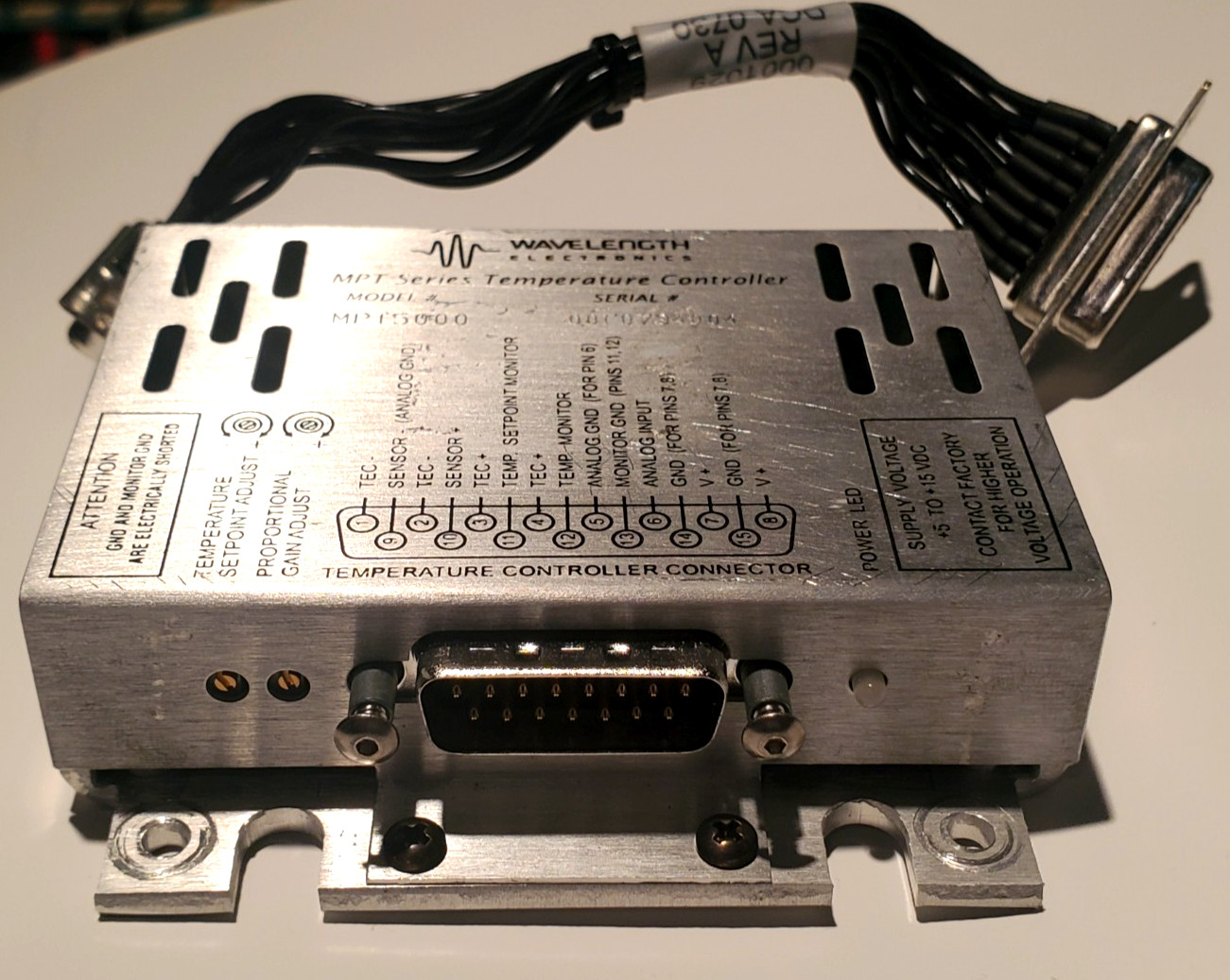 Wavelength MPT5000 - 5 Amp Temperature Controller - Tested and working
